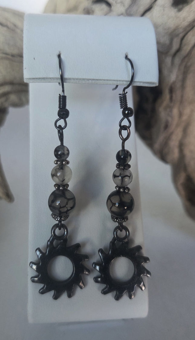 Black Dragon Earrings