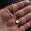 Thumbnail: Frosted square necklace