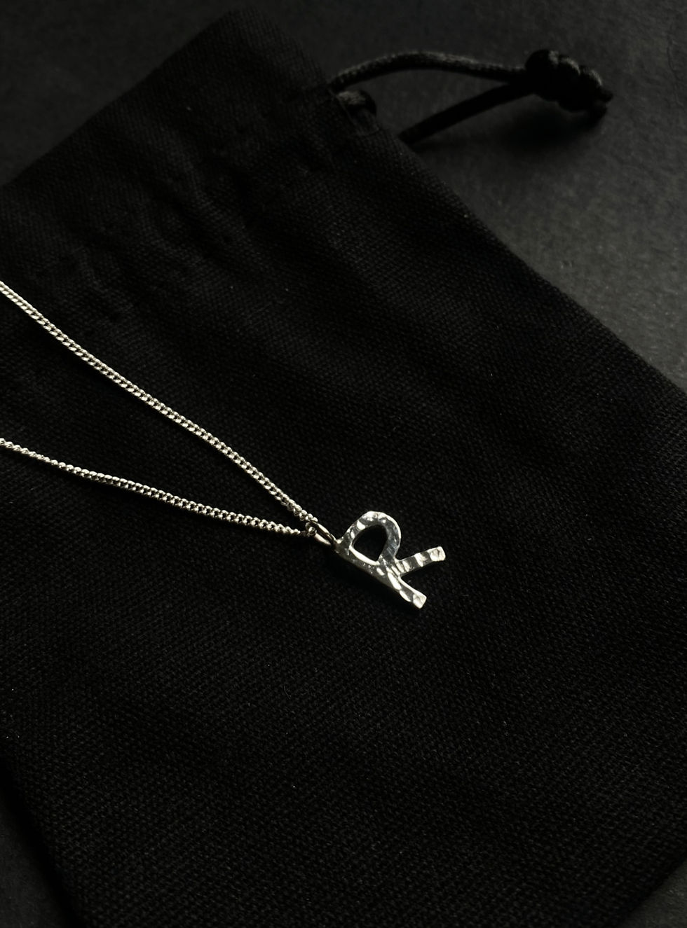 Thumbnail: Textured initial necklace