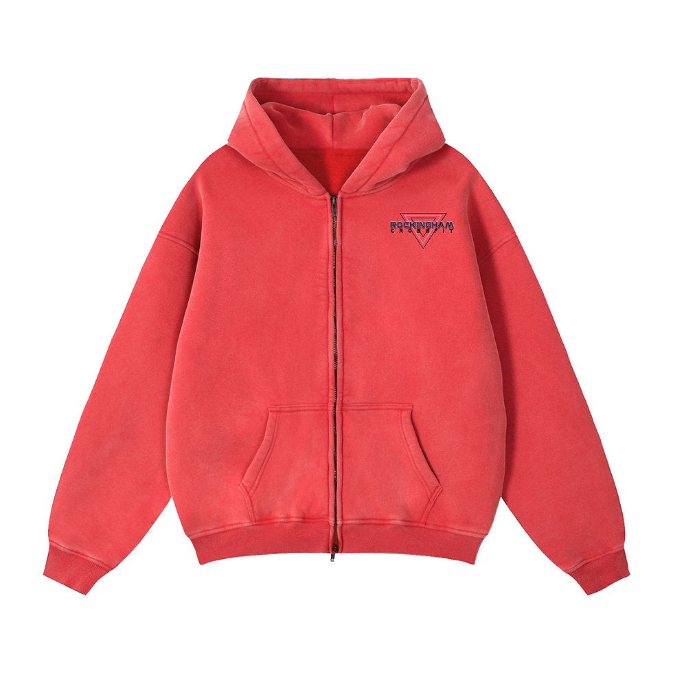 Thumbnail: Zip-Through Boxy Fleece Hoodie