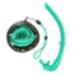 Thumbnail: Tidal Roll-up Snorkel in Aqua