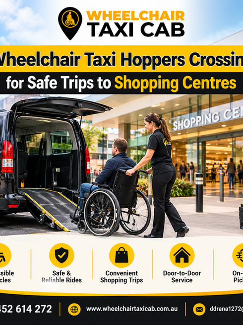 Wheelchair Taxi Hoppers Crossing for Safe Trips to Shopping Centres