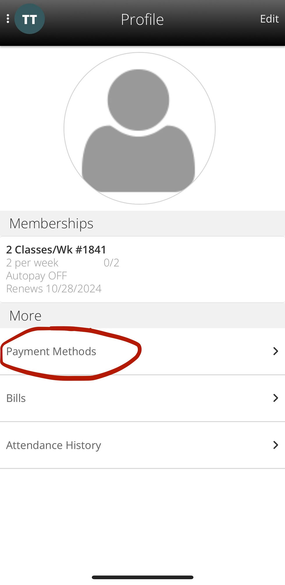 parkour member payment method
