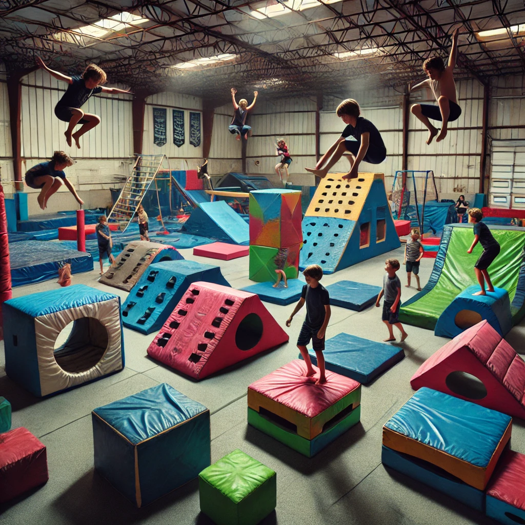 Ninja gym Vs Parkour Gym Indiana