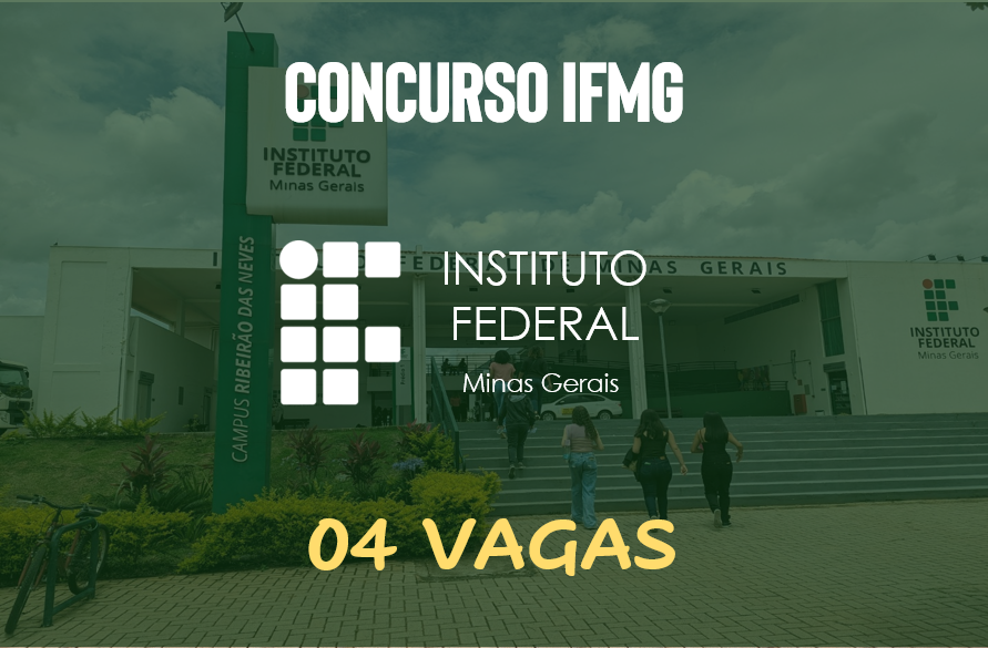 Concurso Docente IFMG 2026: edital abre 4 vagas para Professor EBTT