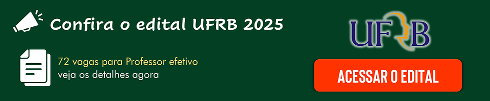 Edital concurso UFRB 2025