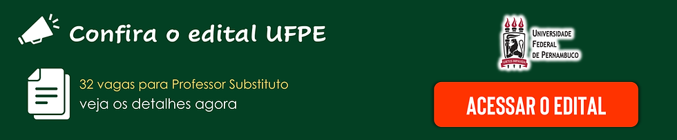 Edital do Processo seletivo UFPE 2026