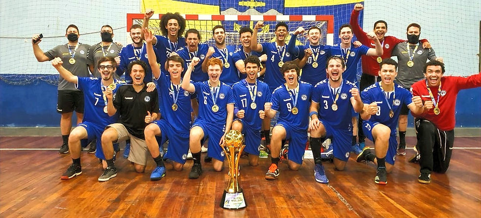 Esporte Clube Pinheiros (SP) conquistou o título do Campeonato Brasileiro de Handebol Juvenil Masculino. (foto divulgação do evento)