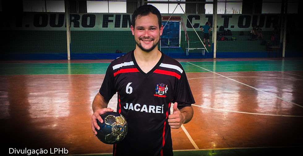 William Brito, do Jacareí, artilheiro do jogo. (foto divulgação LPHb)