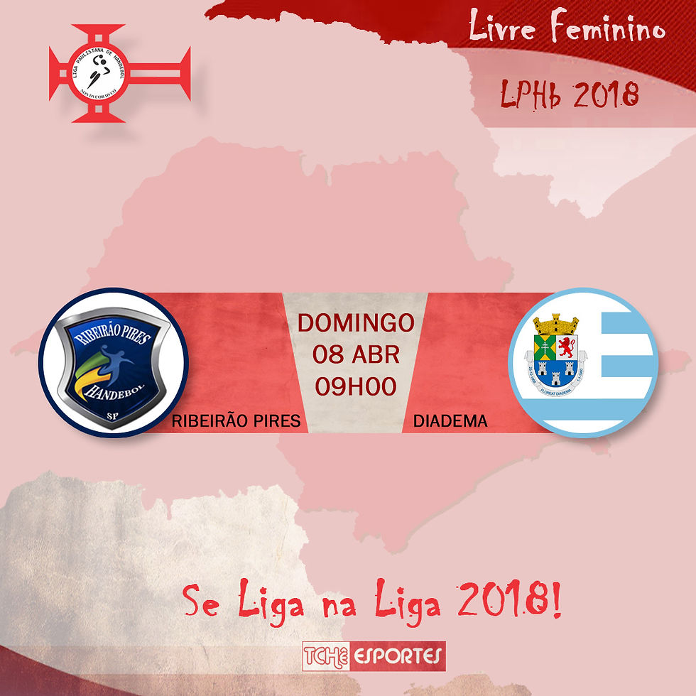 Jogos de estreia da LPHb 2018 - Categoria Livre Feminino. (arte Tchê Esportes)