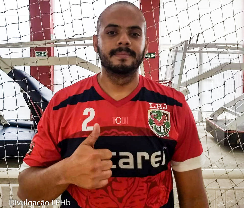 Kaire Cassini, do Mongaguá, artilheiro do jogo. (foto Divulgação LPHB)