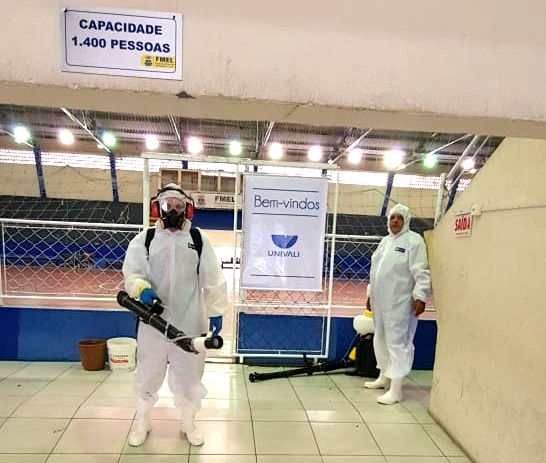 Organização e controle de combate a COVID-19. (foto Divulgação do Evento)