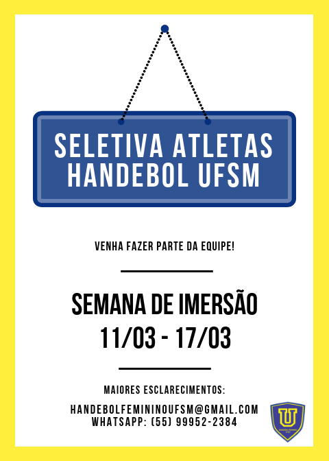 Arte: Handebol Feminino UFSM
