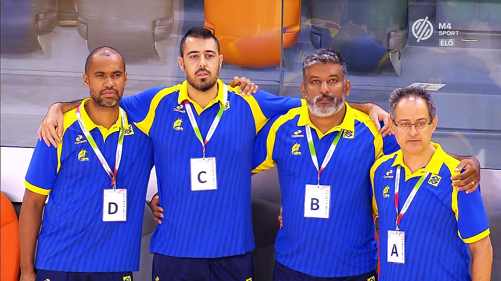 Comissão técnica Seleção Brasileira Masculina de Handebol (foto reprodução M4 Sport)