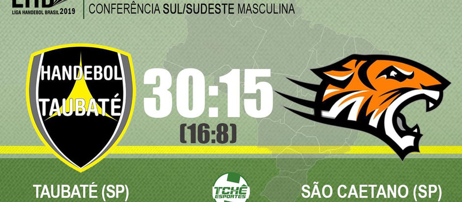 TaubatĂ© vence SĂŁo Caetano pela ConferĂȘncia Sul/Sudeste Masculina da Liga Handebol Brasil 2019