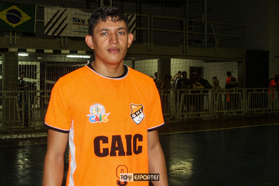 Romário Dias, ponta direita do GHC (foto Andréa Rodrigues / Tchê Esportes)