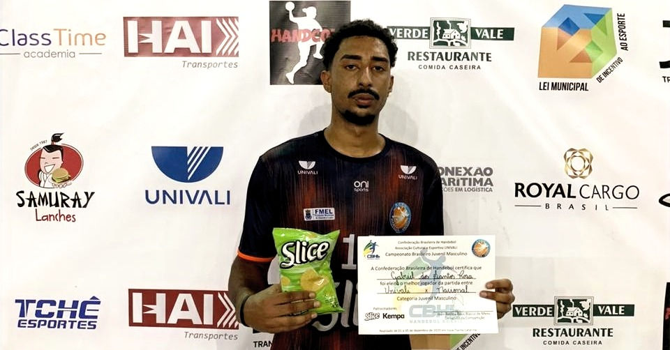 Gabriel Rosa, do ACEU/Univali/ITAJAÍ. (foto divulgação do evento)