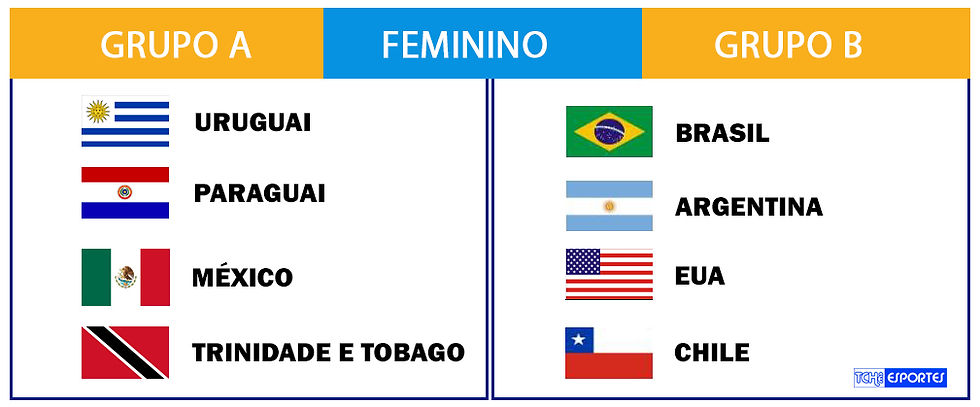 Campeonato Pan-americano de Handebol de Areia Feminino 2018. (arte Tchê Esportes)