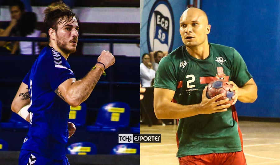 Rudolph, Pinheiros-SP e Nailson, Português-PE. Artilheiros do jogo. (foto André Pereira / Tchê Esportes)