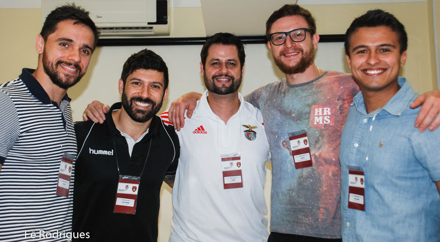 Diogo Hubner, Guilherme Borin, Diego Melo, Roney Franzini e Matheus Cobucci (da esquerda). (foto Fê Rodrigues / Tchê Esportes)