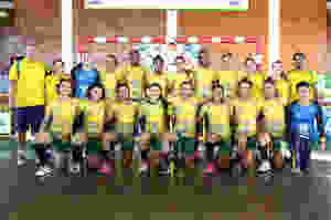 Seleção Brasileira de Handebol Júnior Feminina. (foto Randes Nunes)
