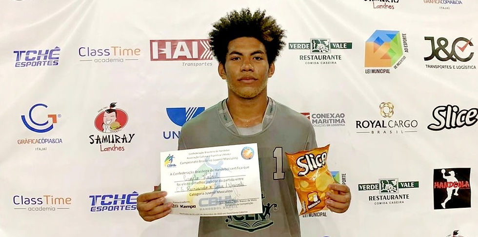 Angelo Rafael, goleiro do Recriando, do Rio de Janeiro. (foto divulgação do evento)