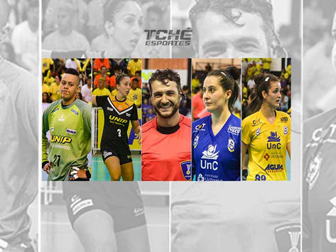 As cinco cores na quadra de Handebol