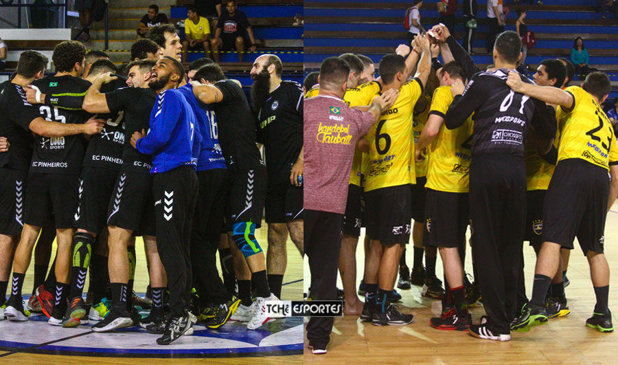 Pinheiros(SP) e Taubaté decidem a Liga Nacional de Handebol 2018. (foto André Pereira /Tchê Esportes)