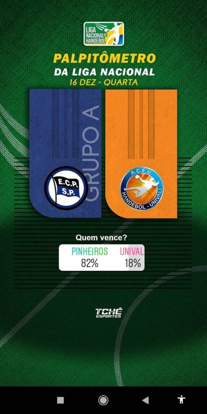 Palpitômetro do Torcedor da Liga