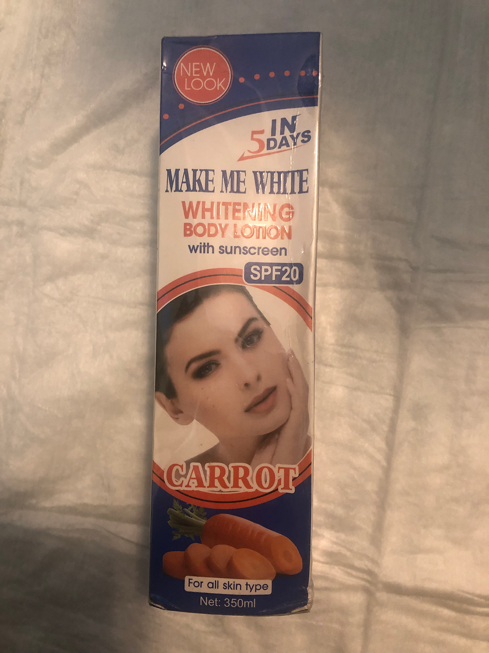 Thumbnail: Make Me White whitening body lotion with carrot  SPF20 new look in 5days