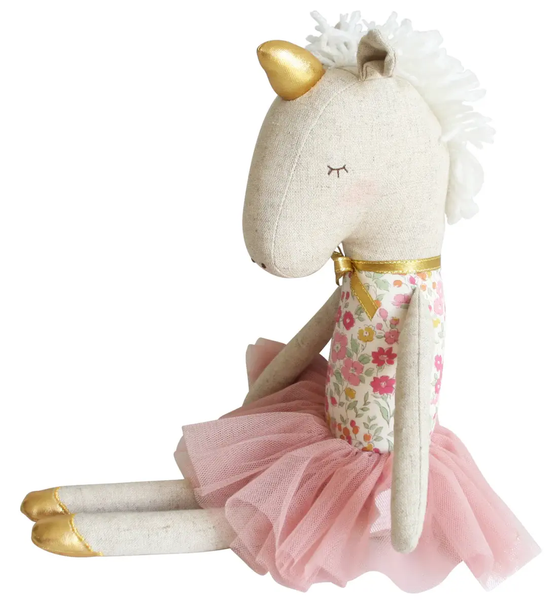 Yvette Unicorn Doll - Rose Garden