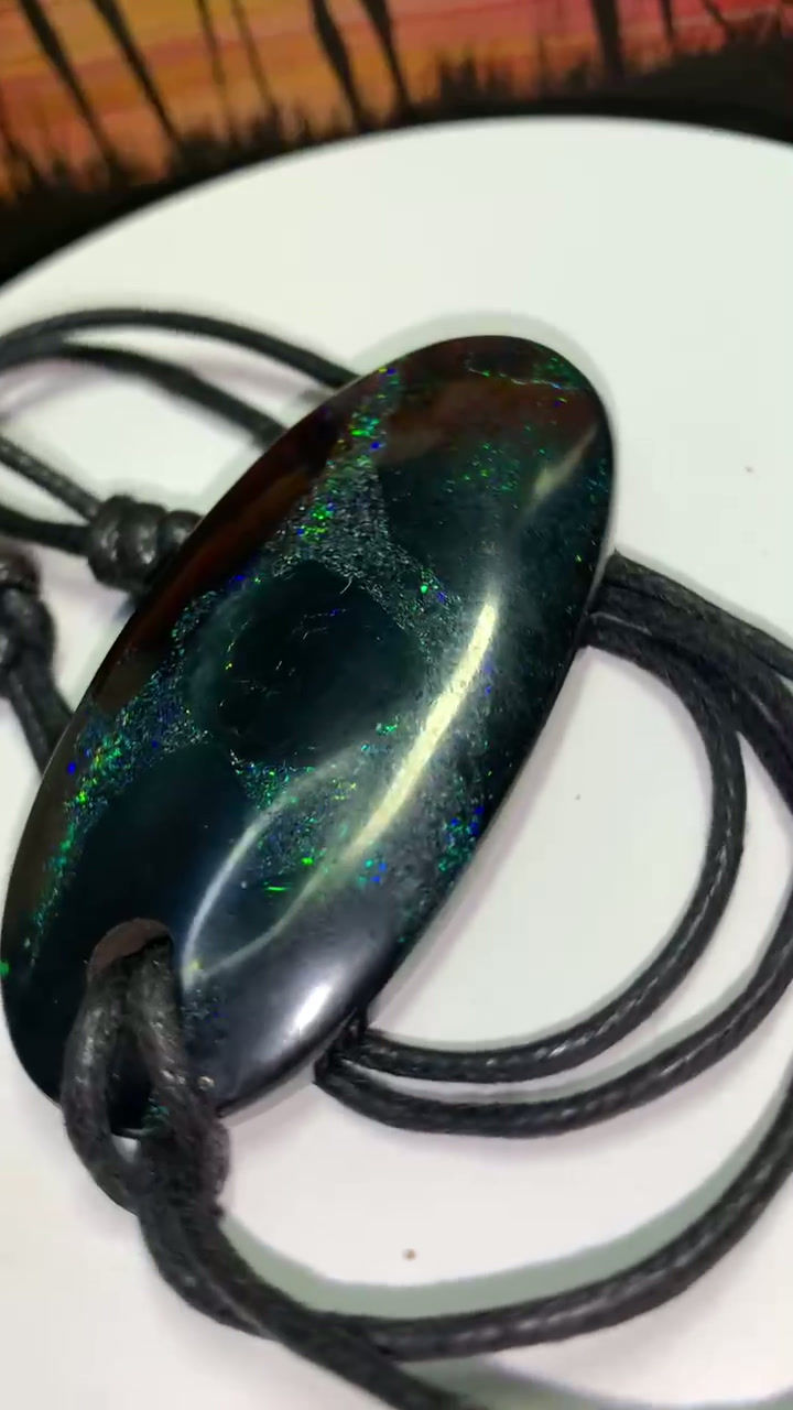 Sandstone Matrix Drill Pendant 12