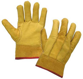 guante de carnaza corto