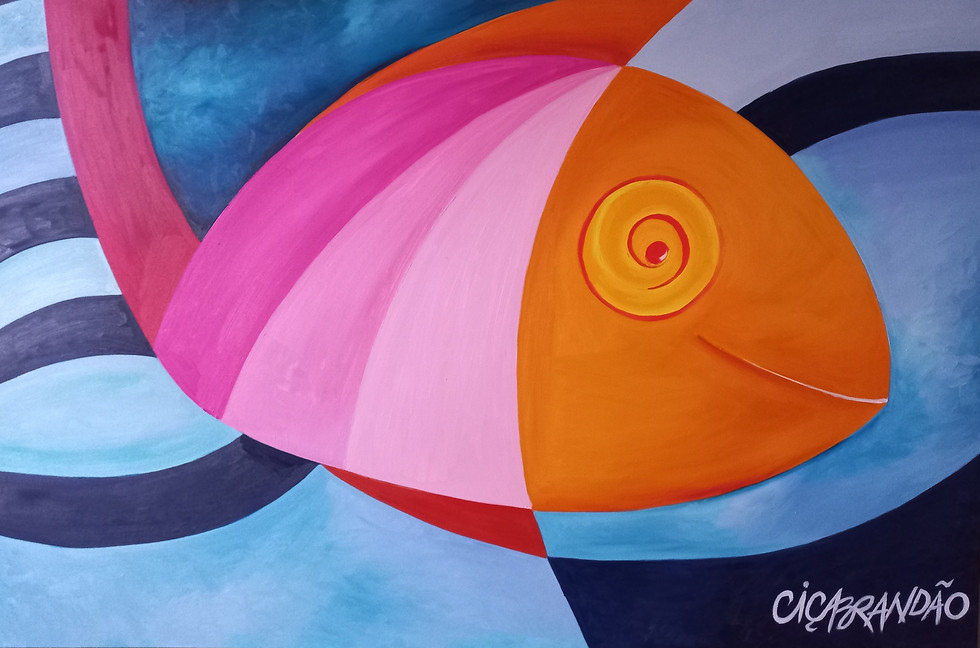 Miniatura: Coisas de criança ”Peixuxa” no mundo. 120x80cm. Ano 2019