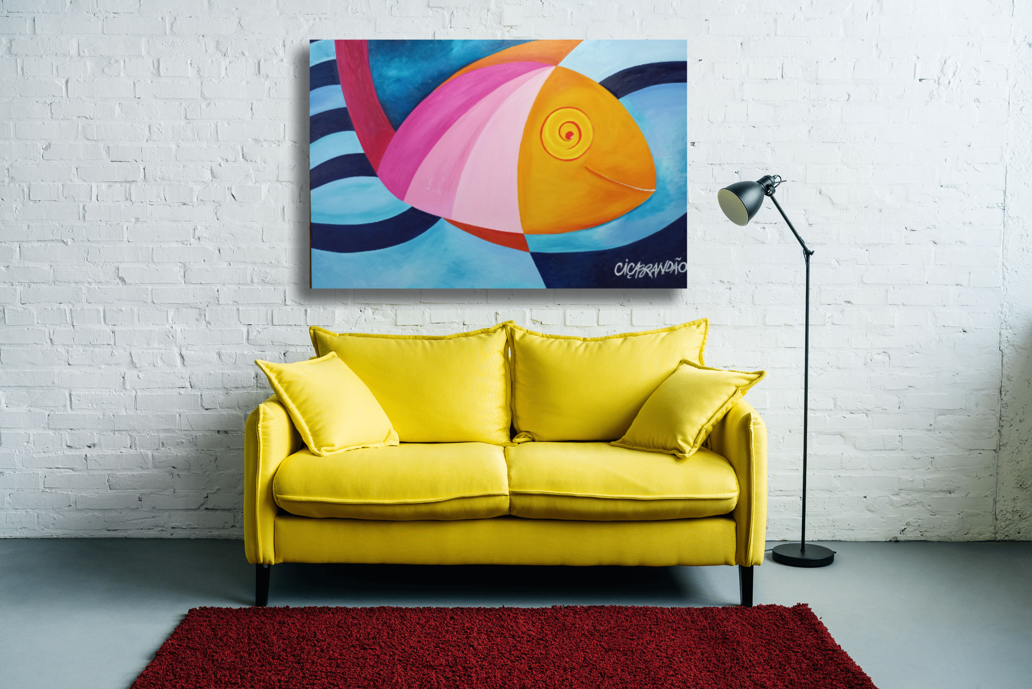 Coisas de criança ”Peixuxa” no mundo. 120x80cm. Ano 2019