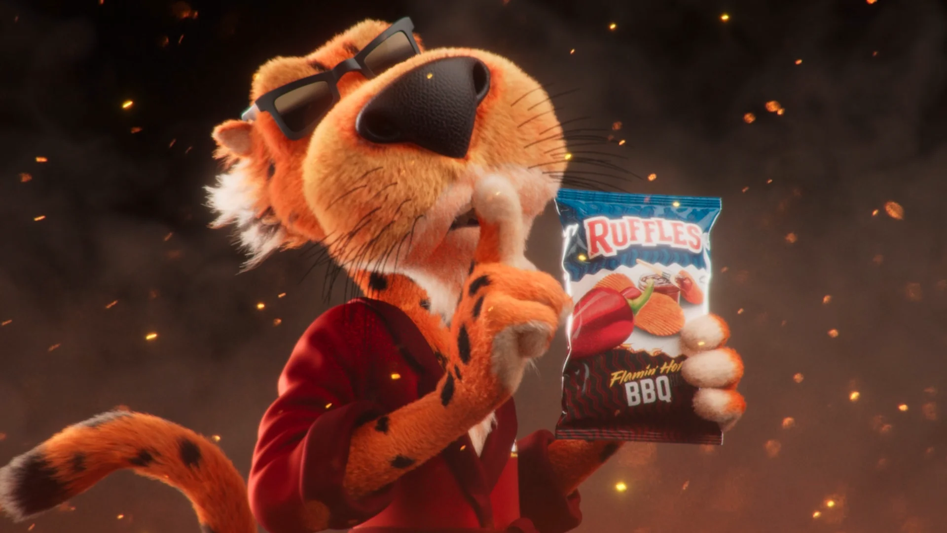 Ruffels BBQ ad chester cheetos