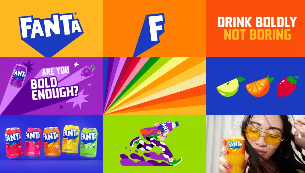 Fanta branding new different applications