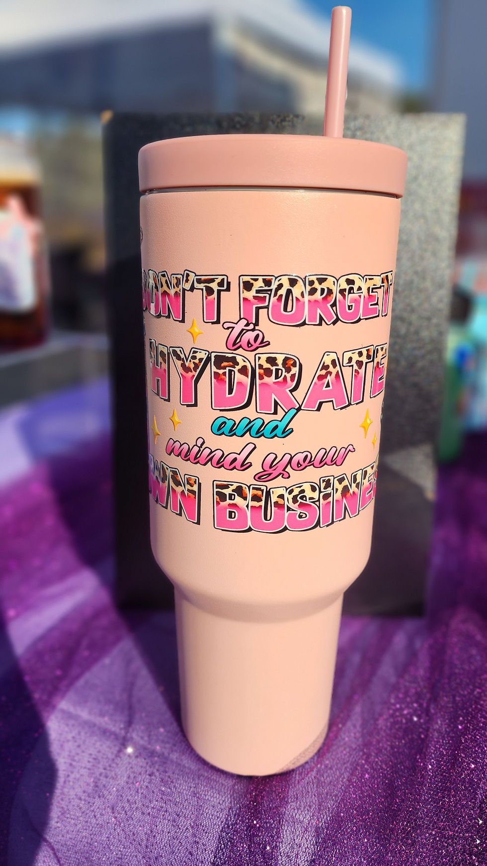 Thumbnail: Don't forget to hydrate and mind your business  40oz double insulated