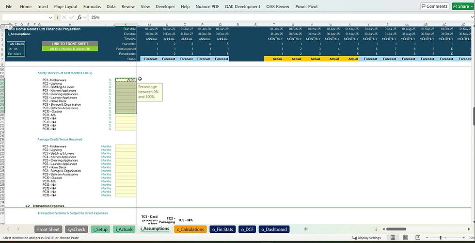 Thumbnail: Home Goods Store 5-Year 3 Statement Financial Projection Excel Model