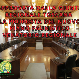 APPROVATA DALLA GIUNTA REGIONALE TOSCANA LA PROPOSTA DEL NUOVO PIANO FAUNISTICO VENATORIO REGIONALE