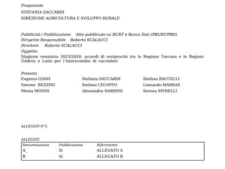 FIDC-UCT: APPROVATE LE DELIBERE DI RECIPROCITA' TRA TOSCANA, UMBRIA E LAZIO
