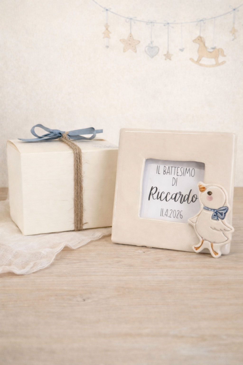 Bomboniera Porta foto paperella 11x11