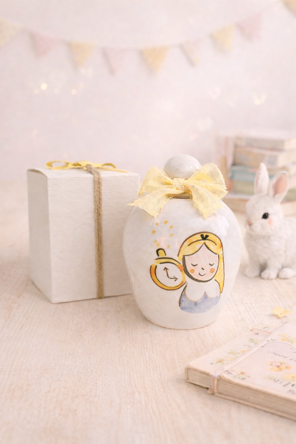 Bomboniera salvadanaio Alice 