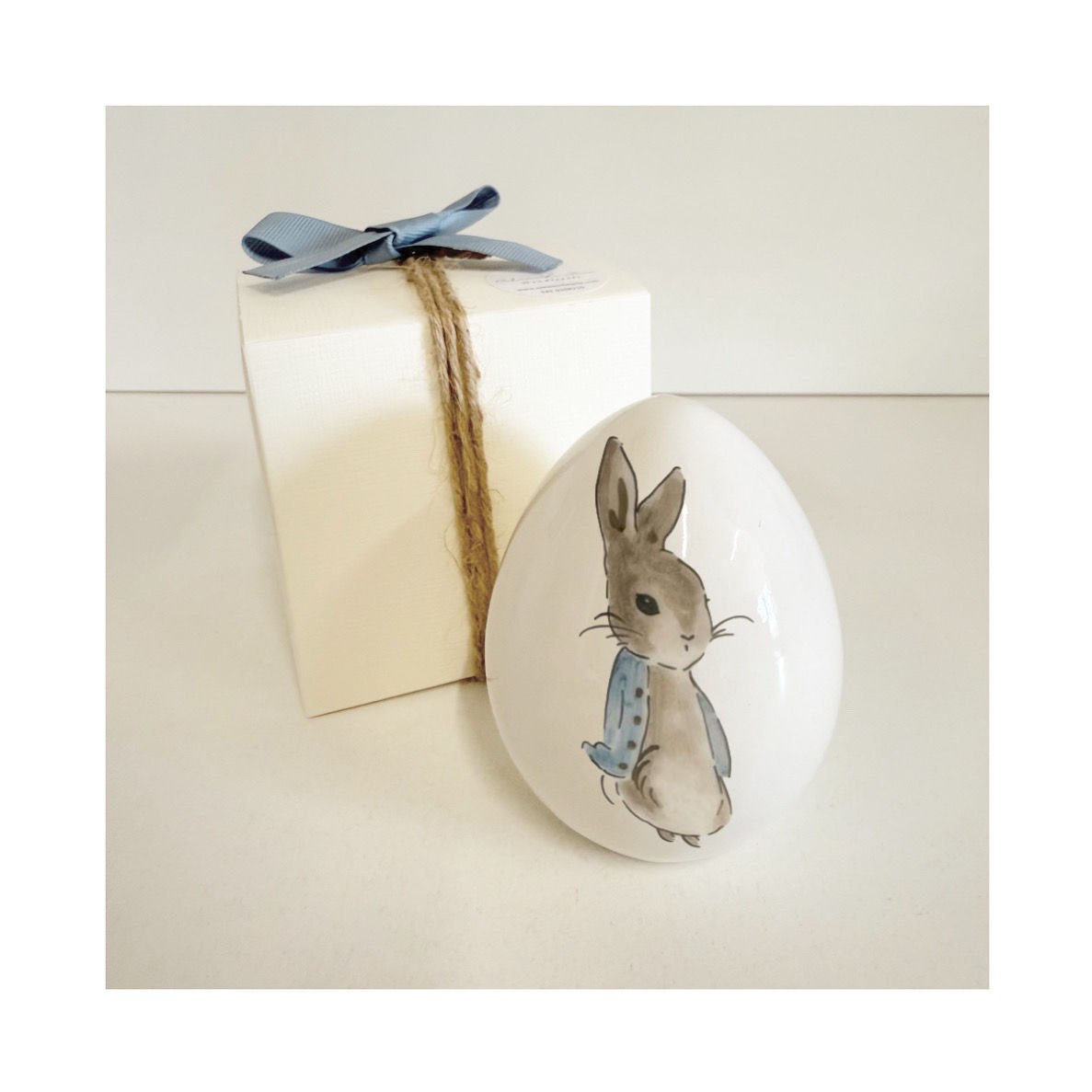 Bomboniera uovo peter rabbit 11cm