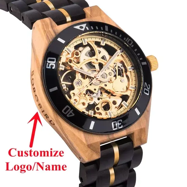 Thumbnail: Automatic Mechanical Watch  BOBO BIRD Custom Gift Box