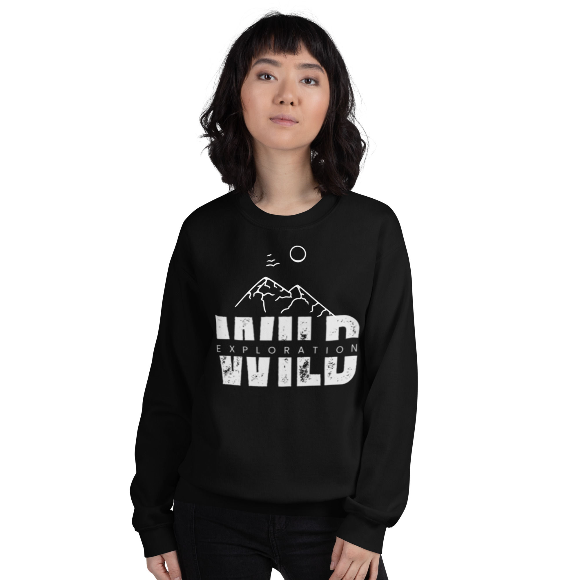 womens sweatshirt EW Mountains