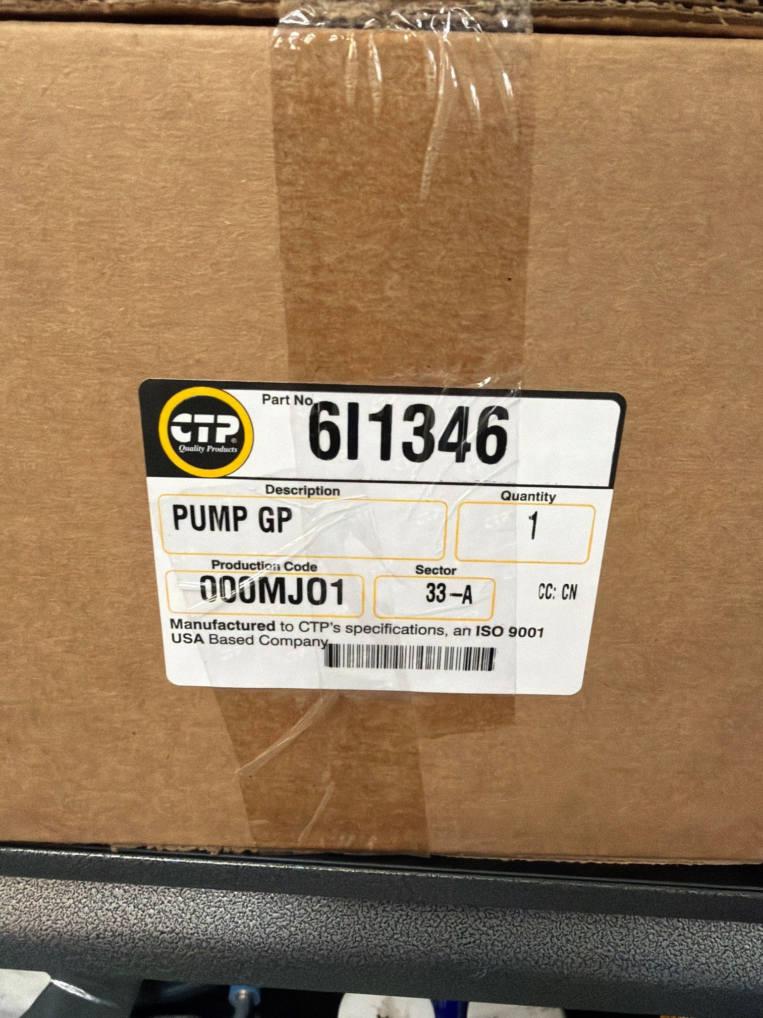 6I-1346 OIL PUMP