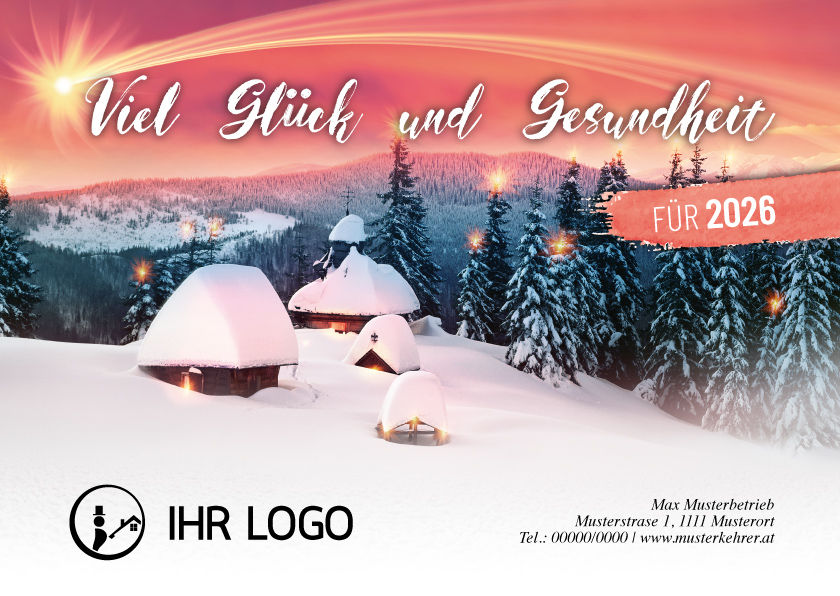 KARTE “WINTERDORF“ (Preis pro VE / 1 VE = 500 Stück)