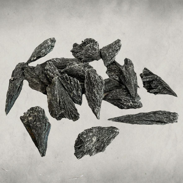 Cianita Negra o Escobita de bruja