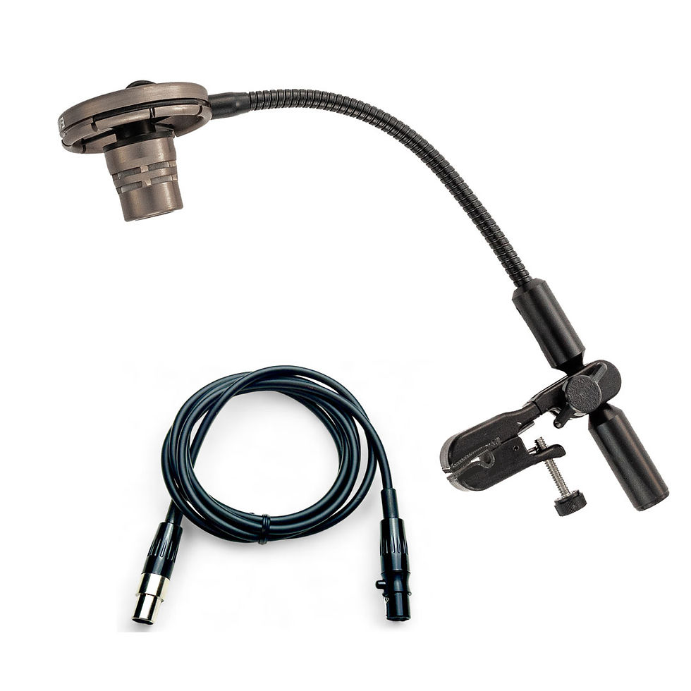 EVNO SX clip-on saxophone microphone with wireless cable